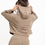 Soft Touch Boxy Lounge Hoodie - Mocha - Sunde - sundé