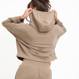 Soft Touch Boxy Lounge Hoodie - Mocha - Sunde - sundé
