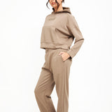 Soft Touch Boxy Lounge Hoodie - Mocha - Sunde - sundé