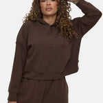 Soft Touch Boxy Lounge Hoodie - Chocolate - Sunde - sundé