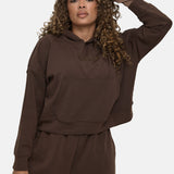 Soft Touch Boxy Lounge Hoodie - Chocolate - Sunde - sundé