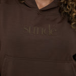 Soft Touch Boxy Lounge Hoodie - Chocolate - Sunde - sundé