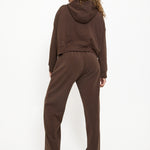 Soft Touch Boxy Lounge Hoodie - Chocolate - Sunde - sundé