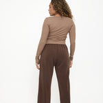 Soft Touch Lounge Flare Jogger - Chocolate - Sunde - sundé
