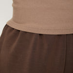 Soft Touch Lounge Flare Jogger - Chocolate - Sunde - sundé