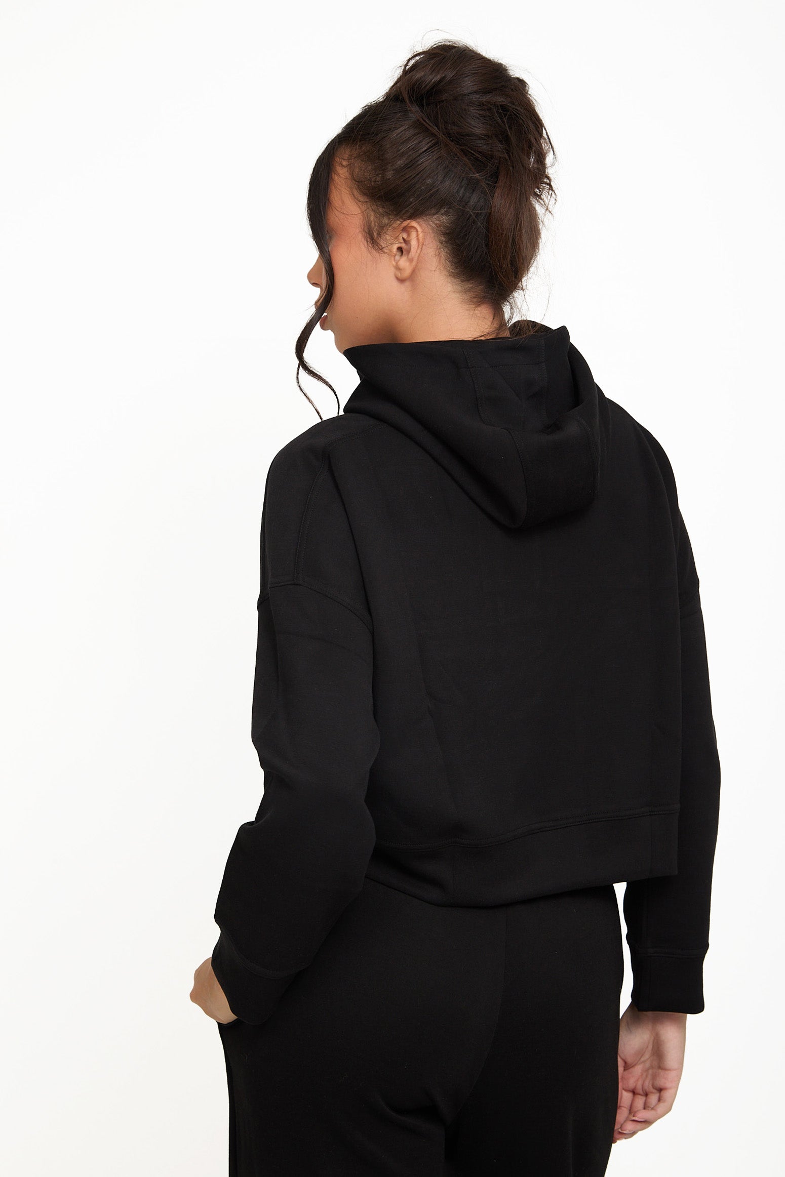 Soft Touch Boxy Lounge Hoodie - Black - Sunde