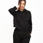Soft Touch Boxy Lounge Hoodie - Black - Sunde - sundé
