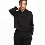 Soft Touch Boxy Lounge Hoodie - Black - Sunde - sundé