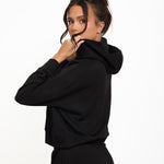 Soft Touch Boxy Lounge Hoodie - Black - Sunde - sundé