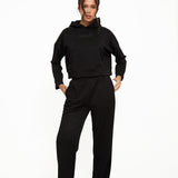 Soft Touch Lounge Flare Jogger - Black - Sunde - sundé