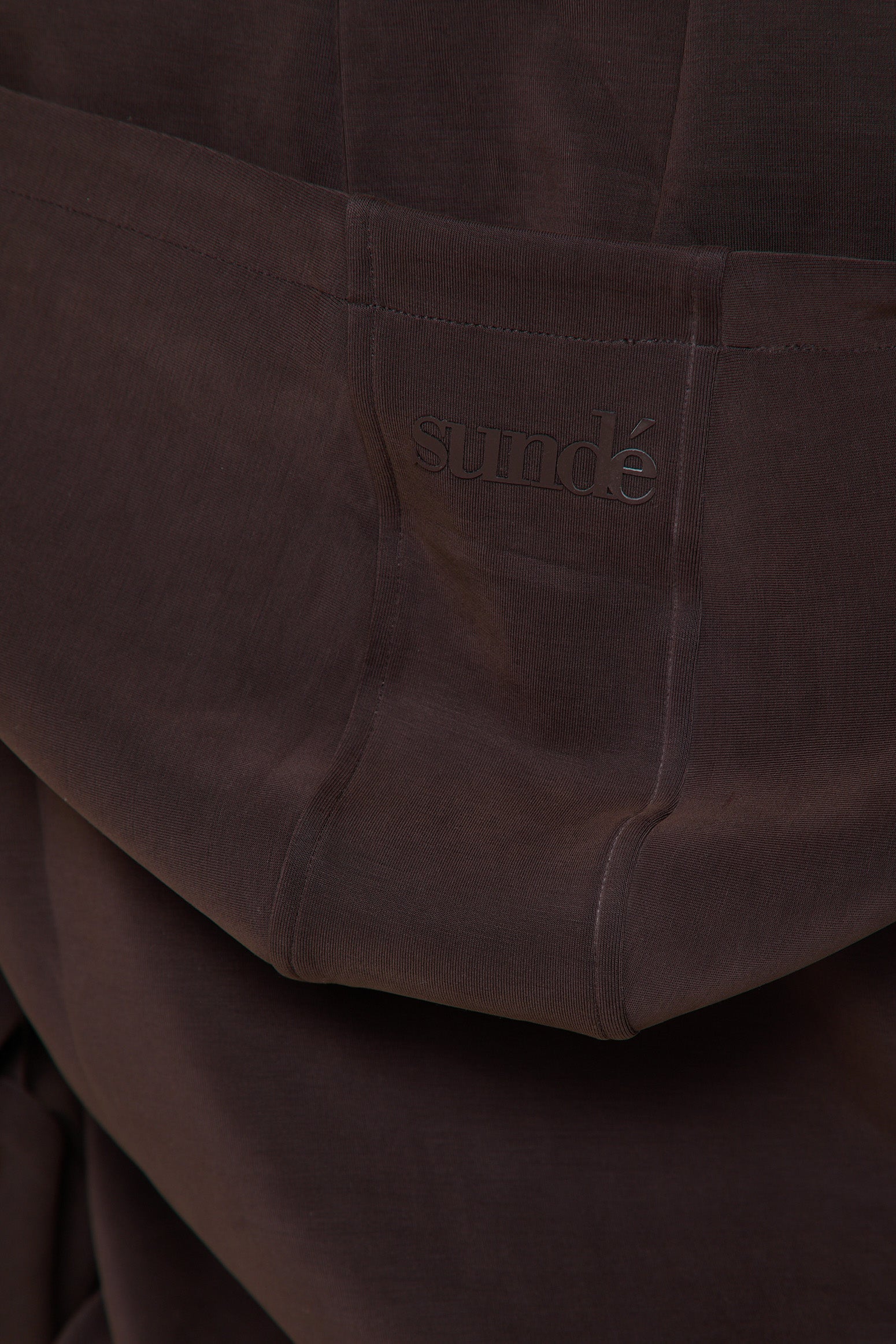 Velour Touch Lounge Zip Through Hoodie - Espresso - sundé