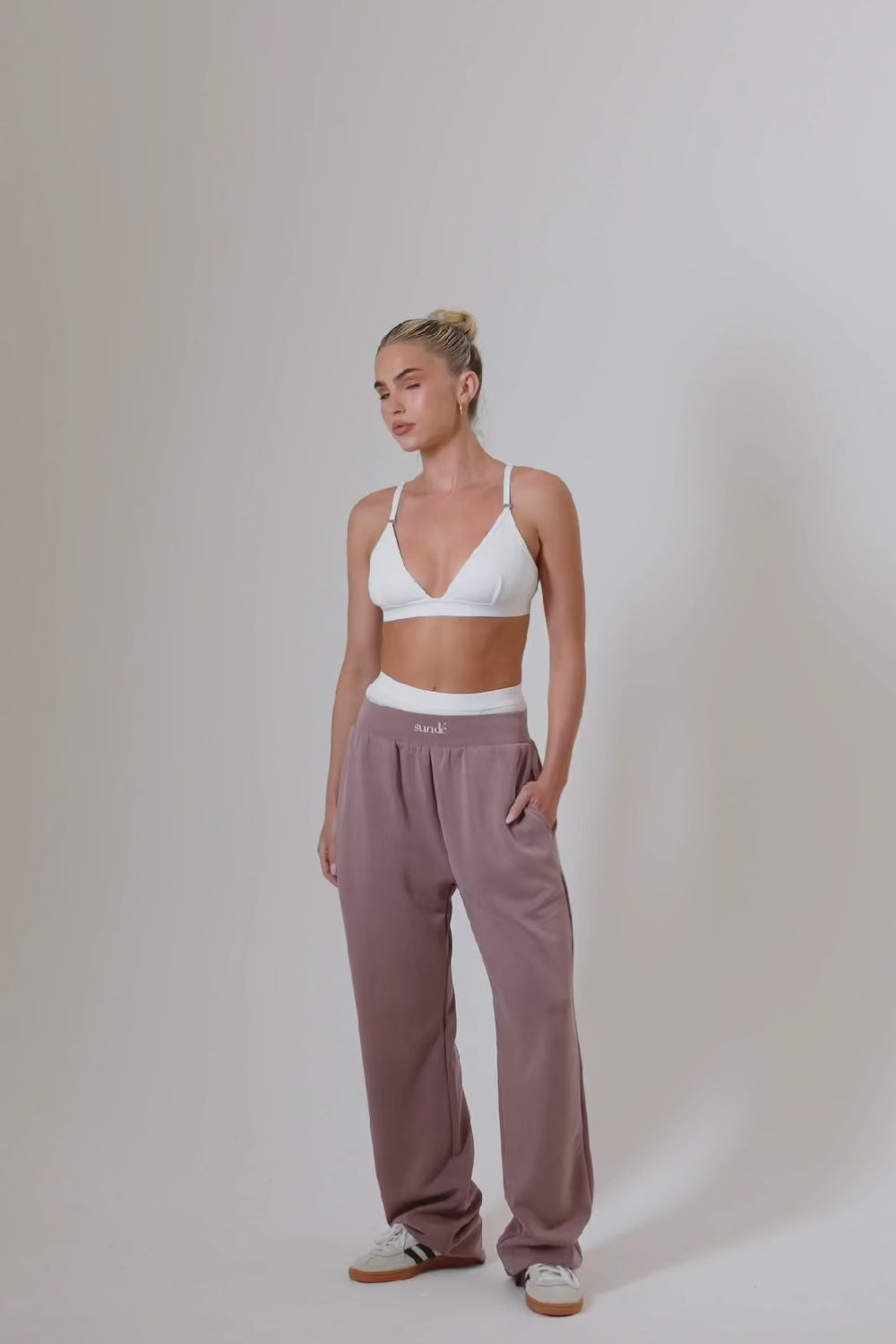 Soft Touch Lounge Flare Jogger – Rose Taupe (Limited Edition)
