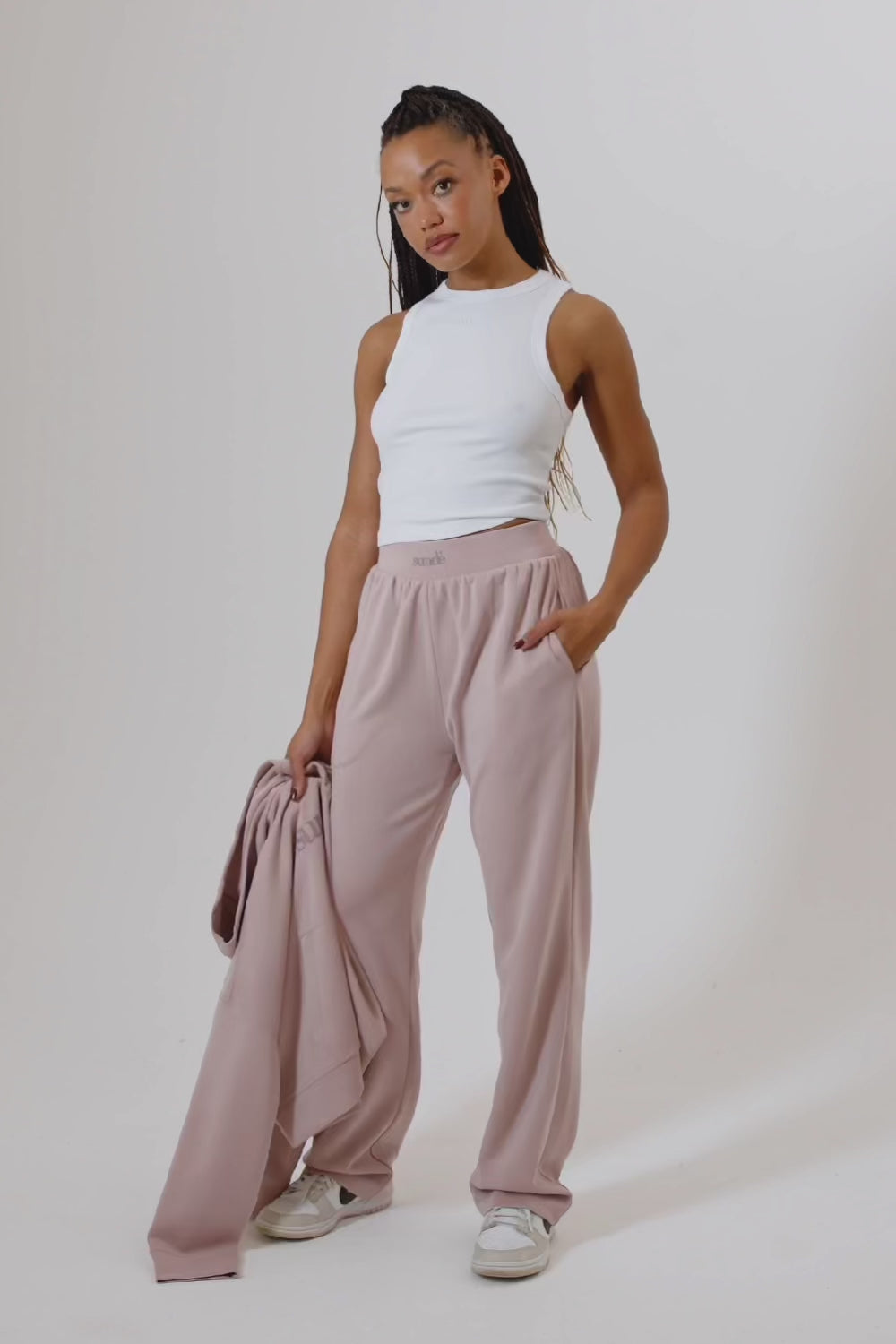 Soft Touch Boxy Lounge Hoodie – Blush (Limited Edition)